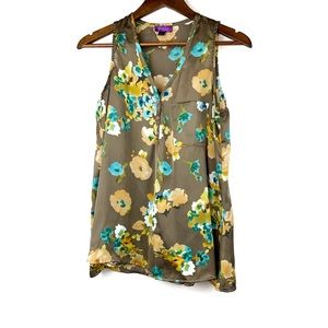 Hale Bob floral sleeveless blouse